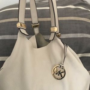 Michael Kors off white handbag tote design